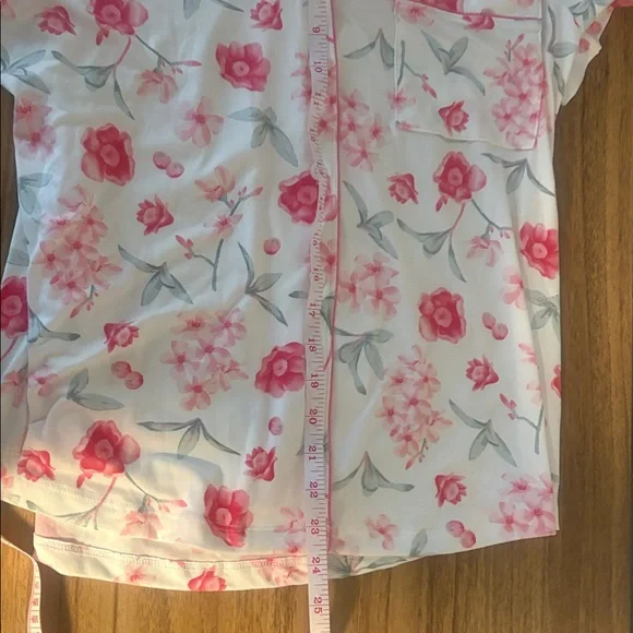 La Vie en Rose Women’s Pajama Set - Pink and White - Picture 3 of 5